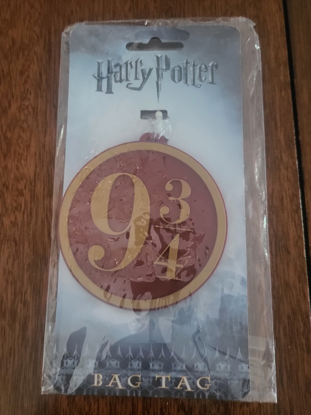 Harry Potter Platform 9 3/4 Red and Gold Bag Tag